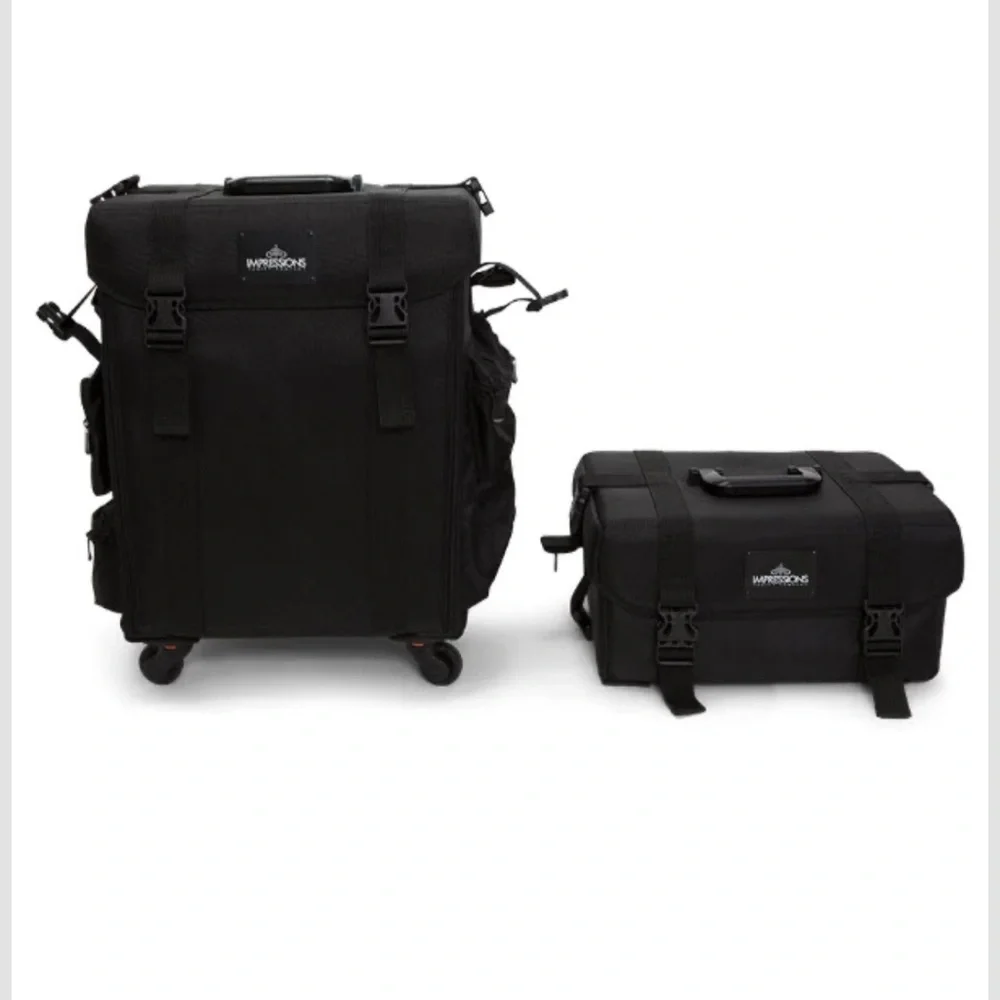 Impressions Black Makeup Organizer with Lockable Drawers
